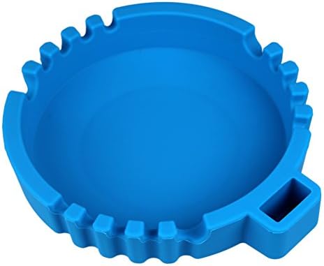 UNIQEE Silicone Ashtray Eco Friendly Unbreakable Soft Rubber High Temperature Heat Resistant Colorful Cigar Holder for Smokers put Ash (6.5inch, Blue)