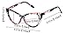 SOOLALA Ladies 50mm Lens Fashion Designer Cat Eye Reading Glasses Customized Strengths, 3mix, x2.5