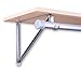 Knape & Vogt RP-0045-PM Wall-Mounted Shelf and Rod Bracket, Holds up to 500 Pounds, 12-Inch x 10-Inch, Platinum