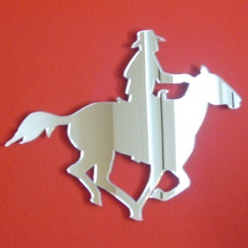 Sendmeamirror Cowboy Riding Mirror 12cm x 12cm