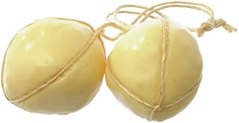 Artificial Provolette Cheese Yellow Plastic Replica - 4"Dia Set of 2
