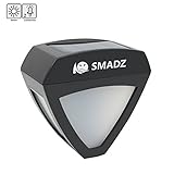SMADZ SL32 Triangle 3.75 inch Height Mini Solar Light 2 LED Bulbs Waterproof Wireless Dim Decorative for Outdoor Garden Fence Wall Porch Step Deck