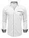 TAM WARE Mens Classic Slim Fit Contrast Inner Long Sleeve Dress Shirts TWNMS314S-1-310N-WHITE-US L