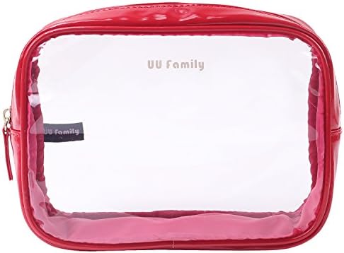 UU Family Toiletry Bag Makeup Pouch Cosmetic Bag Travel Packing Organizer (Red)