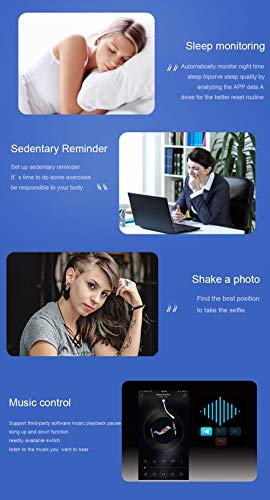 YZJ Fitness Tracker with Blood Pressure Monitor ,Activity Tracker Watch with Heart Rate Monitor,1.3 inch IPS Color Screen Pedometer,IP67 Waterproof Weather Display Calories Sleep Monitor