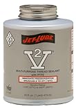 Jet-Lube V-2 Multipurpose Thread Sealant, 1/4 pt Brush Top Can