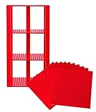 Premium Red Stackable Base Plates - 10 Pack 6