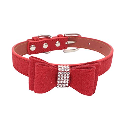 Howstar Pet Collar Dogs Bowknot Adjustable Necklace for Puppy Cute Collars