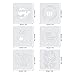 6 PCS Large Fall Stencils, 12 Inch Thanksgiving Stencil for Painting on Wood Reusable Pumpkin Hello Fall Stencils for DIY Wood Signs Farmhouse Home Decor