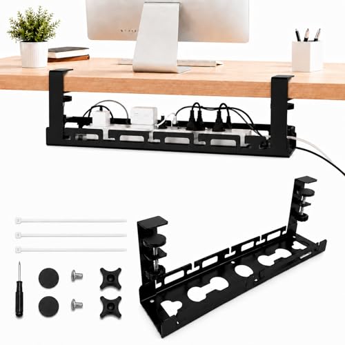 Adjustable Under Desk Cable Management Tray