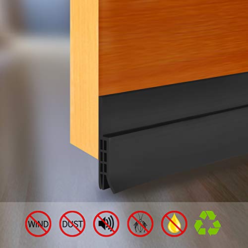 Door Bottom Seal Strip Door Draft Stop, Interior/Exterior Door Sweep 2