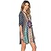 Womens Bohemian Dress,Xinantime Neck Tie Vintage Printed Ethnic Dresses (XL)