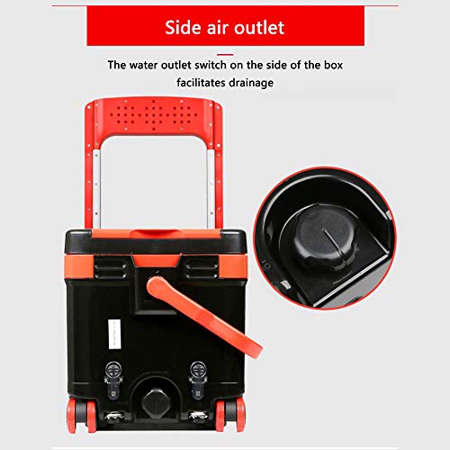 MLZ Angeln Angelbox Verdickte Fischbox 40l Riemenscheibe Neue Box Sonderangebot Angeln Harte Angelbox Belüftung Tai… – Bild 6