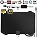 GreenYellow - Indoor Digital HDTV Amplified Television Antenna Freeview 4K 1080P HD VHF UHF for Local Channels 120 Miles Range with Signal Amplifier Support All TV's-13ft Coax Cable 