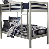 Hillsdale Kids and Teens 2177-021 Caspian Twin Bunk Bed, Twin/Twin Gray