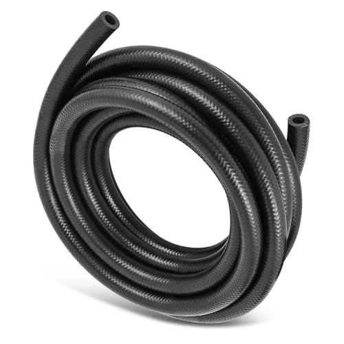 DNA MOTORING 25FT 4AN Push Lock Fuel Line Hose NBR Rubber, 1/4" ID 25 Feet/7.62…