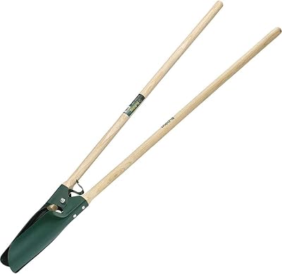 Bulldog Posthole Digger 1.2m Wooden Handles Garden Tool
