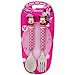 1 X Minnie Mouse Disney Polka Dot Pink & White Flatware Silverware Spoon & Fork Set Kids Toddlers