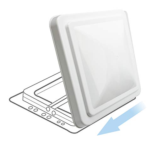 HOMEE RV Roof Vent Cover 14 inch, Vent Lid Impact-Resistant Vent Line Fan Lid for Camper Trailer Motor Home Gift