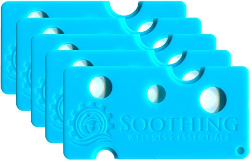 Soothing Wellness Essentials 5 PACK Essential Oils Opener Key Tool Set (CARIBBEAN BLUE) - The Perfect Opener and Remover Accessory for Roller Balls and Caps on Most Bottles