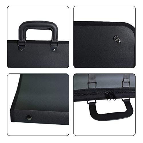 Portfolio Bag, Portfolio Folder Art Portfolio Expanding Folder File Organizer Carry Case Bag for Artwork Drawing Painting Sketch Photography Poster 15 x 19inch