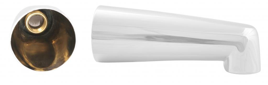 Westbrass 7" Tub Spout, Powder Coat White, E507-1F-50