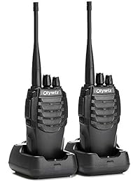 olywiz htd826 largo alcance Walkie Talkie 2 W GMRS de mano radio de dos vías, 16 canales) Juego de 2