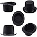 4 Packs Funny Party Hats Black Felt Top Costume Hat Costume Party Accessory for Men and Women Unisex