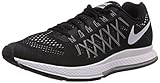Nike Mens Air Zoom Pegasus 32 Running Shoes Black/Dark Grey/Pure Platinum White 11