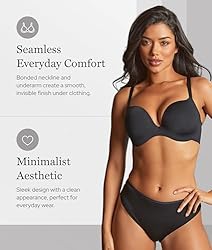 Panache Women's 365 Plunge Bra | Black 34E | Deep V