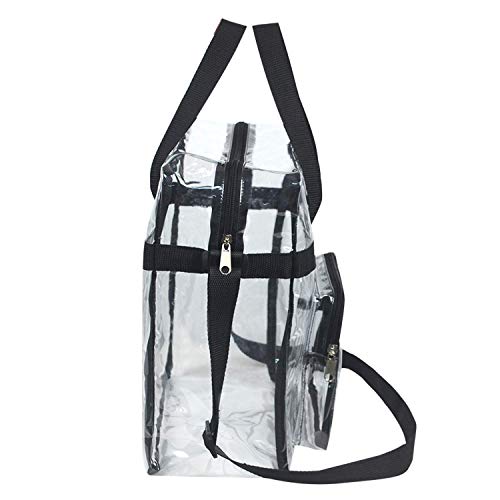 Clear Bag Stadium Approved,Stadium Security Travel & Gym Clear Tote Bags,12"x 6"x12" Pricepulse