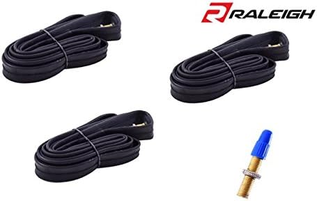 Raleigh Pack of 3 Road Hybrid Bike Inner Tube 700 x 25-32c / 27" x 1 1/4" Presta