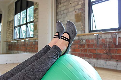 Great Soles Ballet Grip Sock (Violet/Black, Cotton)