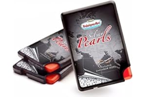 3 Set of 36 - RAJNIGANDHA Silver Pearls saffron blended FLAVOURED CARDAMOM SEEDS( 6.25G) - DISPENSER