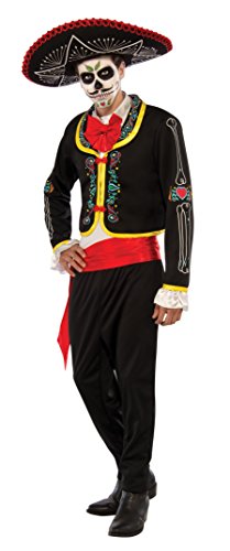 Rubie's Costume Co Men's Plus Size Day Of The Dead Senor Costume