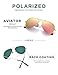 LUENX Aviator Sunglasses for Womens Mens Polarized Pink Mirrored lenses Gold Frame UV 400 Protection Classic Style