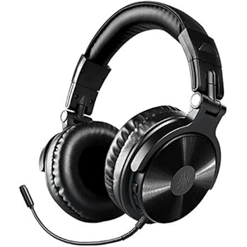 Bluetooth Over Ear Headphones, OneOdio Wireless/Wired 30 Hrs Stereo Bluetooth Headsets w/Extended Mic, Foldable Headset with Deep Bass, 50mm Neodymium Drivers for PC/Phone - Studio Wireless(Y80B)