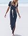Women's Sexy V Neck Casual Beach Club Maxi Dresses Summer Party Long Dress