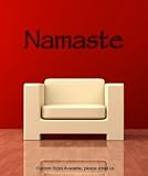 Vinyl Wall Decal Sticker Namaste Phrase size 12inX65in item AEdel129M