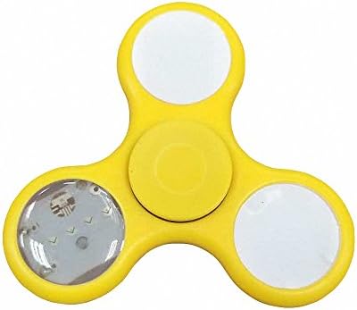Fidget Hand Spinner With LED LIGHT with 3 Shine Modes Tri Spinner Prime Toy With Color Changing
