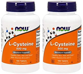 Amazon 海外直送品 ナウフーズ ２本セット L システイン L Cystein 500mg 100錠 並行輸入品 Now Foods サプリメント ビタミン