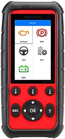 Autel Scanner MaxiDiag MD808 Vehicle Code Reader Professional Obd2 Scan Tool for Engine/Transmission/SRS /ABS /EPB/ Oil Reset/ DPF/SAS and BMS with Life-time Online Update