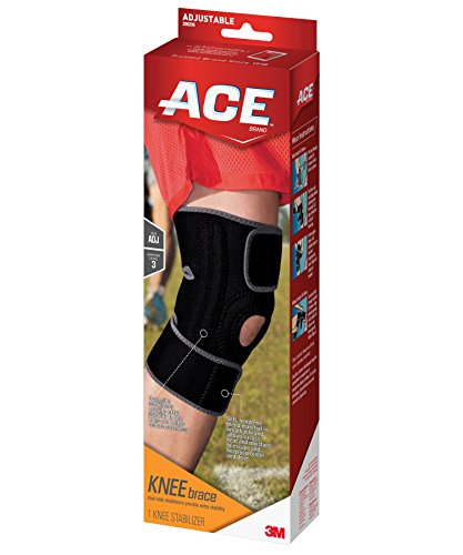 ACE Adjustable Knee Brace with Dual Side Stabilizers, Helps support weak, injured, arthritic or sore knee, Satisfaction…
