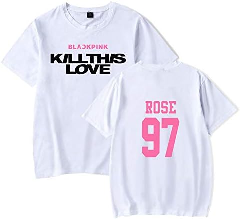 singslife Blackpink Shirt Kpop Blackpink KILLTHISLOVE Concert Tshirt Jisoo Jennie Lisa Rose Tee Shirts T-Shirt