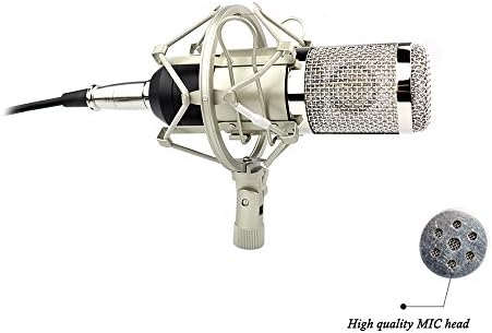 BM-800 Professional Studio Broadcasting &amp; Recording Microphone Set Including BM-800 Professional Condenser Microphone + Microphone Shock Mount + Ball-type Anti-wind Foam Cap + Microphone Power Cable