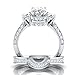 WensLTD Clearance! 2-in-1 Womens Vintage White Diamond Silver Engagement Wedding Band Ring Set (#9, Silver-7)