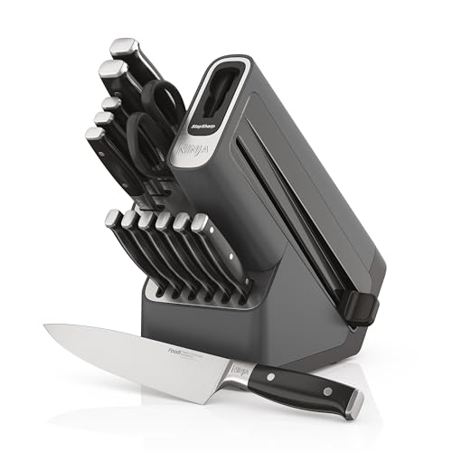 Ninja Foodi StaySharp-Messerblock mit integriertem Schaerfer, K32014EUUK