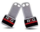✦RGG✦ Leather Hand Grips (2-in-1 Crossfit Gloves and Wrist Wraps) Pro-Grade Type - 100% Satisfaction