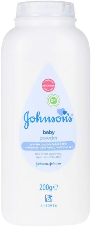 JOHNSON'S® Baby Powder 200g, White, 200 g (Pack of 1)