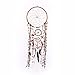 Caught Dreams | Boho Style Dream Catcher | Handmade Bedroom Wall Decoration | Craft Ornament Gift | Bohemian Influenced Natural String with Beads & Feathers | 10.5” Diameter & 36” Long